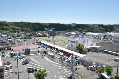 教習所の上空写真。けっこうのどかな立地です♪