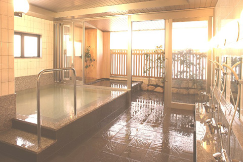 宿泊施設「キャッスルイン」内にある大浴場です。身体も心もリフレッシュ!